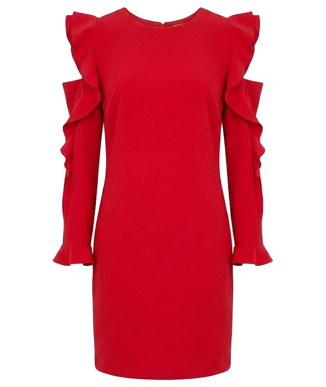 PINKO Красное полиэстеровое коктейльное платье, фото 1