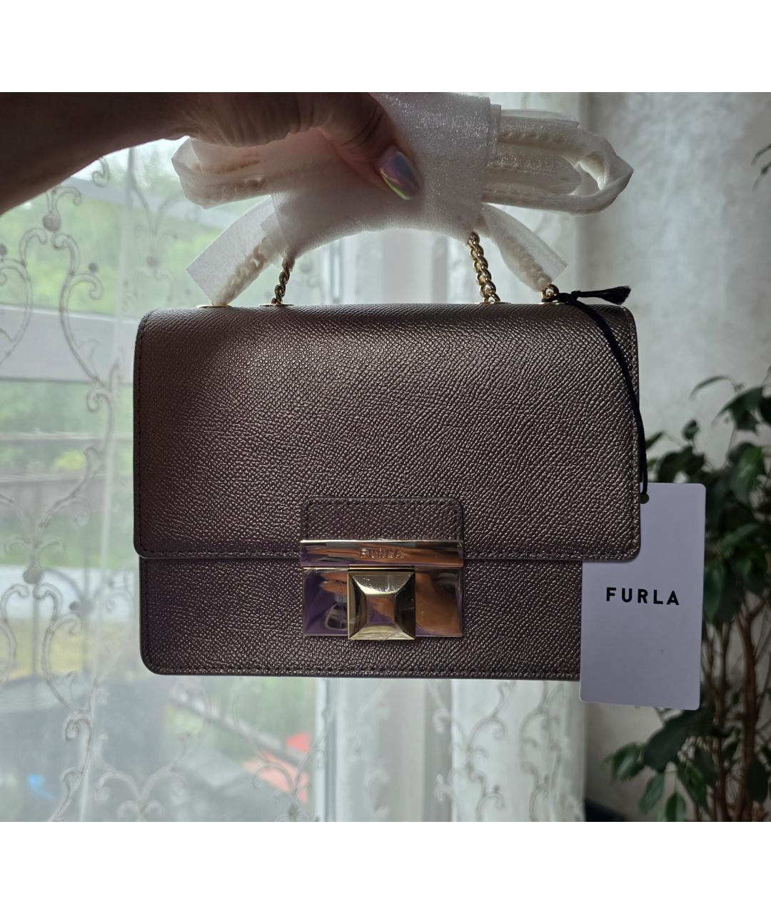FURLA Кожаная сумка через плечо, фото 4