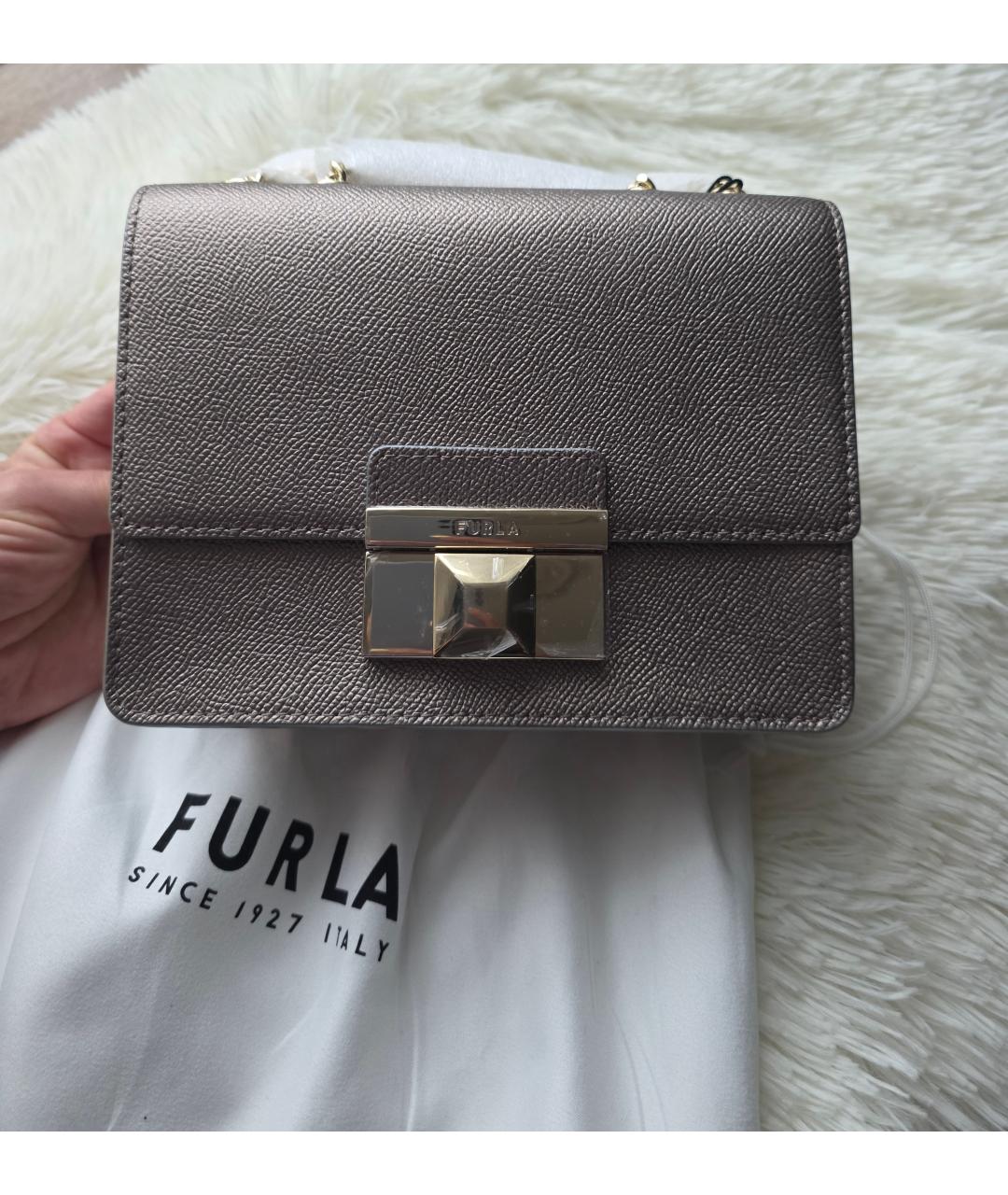FURLA Кожаная сумка через плечо, фото 5