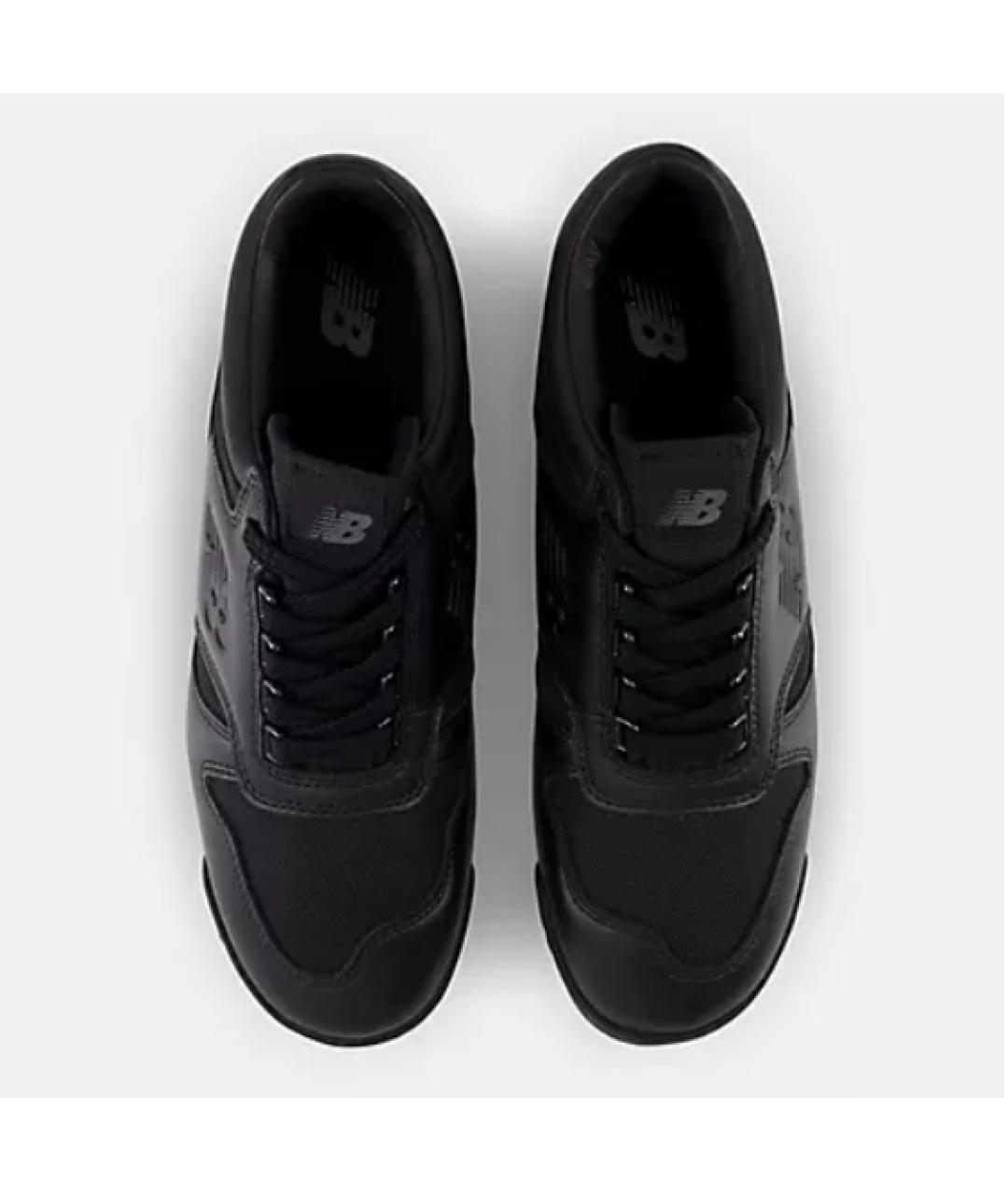 NEW BALANCE Черные кожаные кеды, фото 3