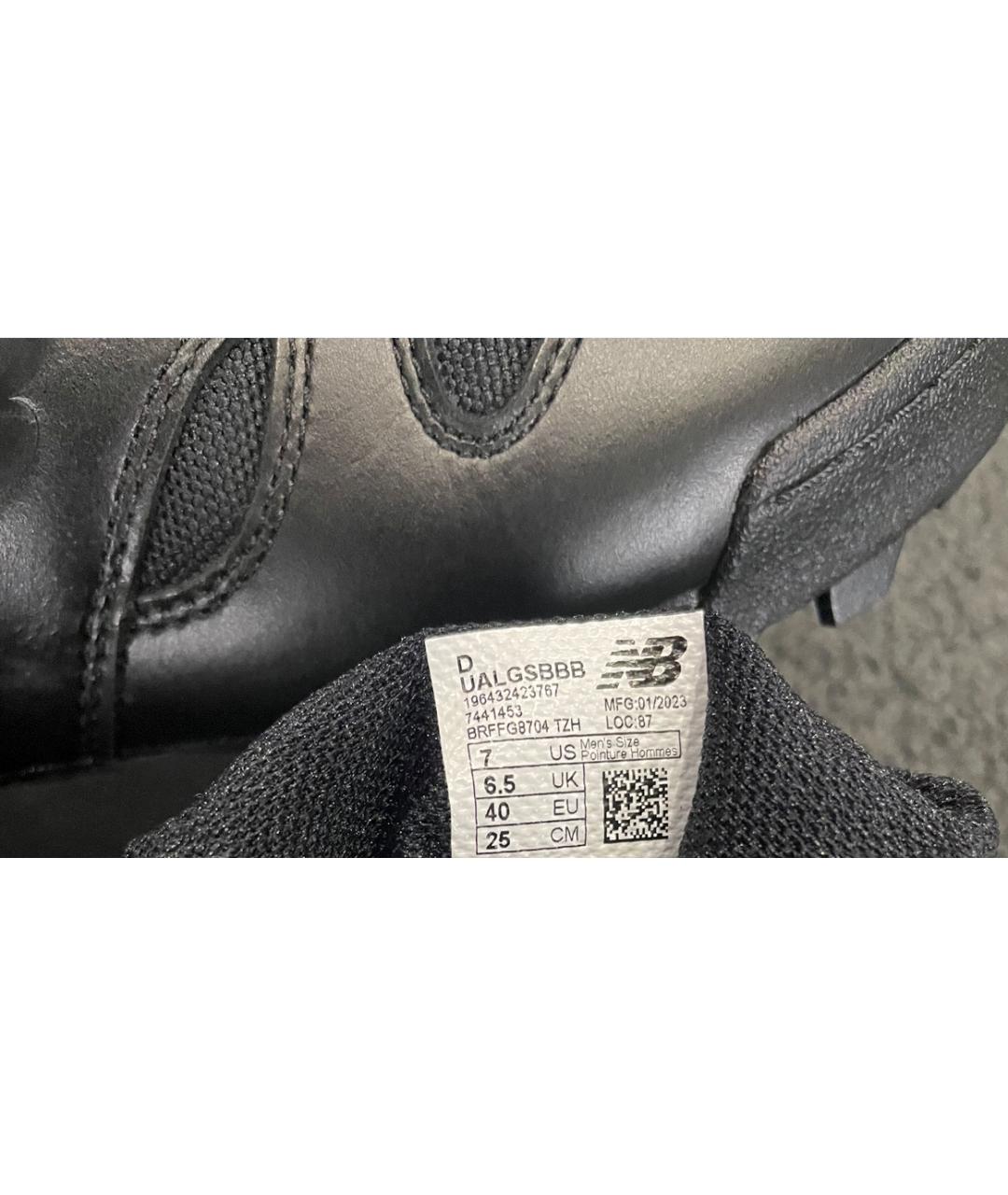NEW BALANCE Черные кожаные кеды, фото 6