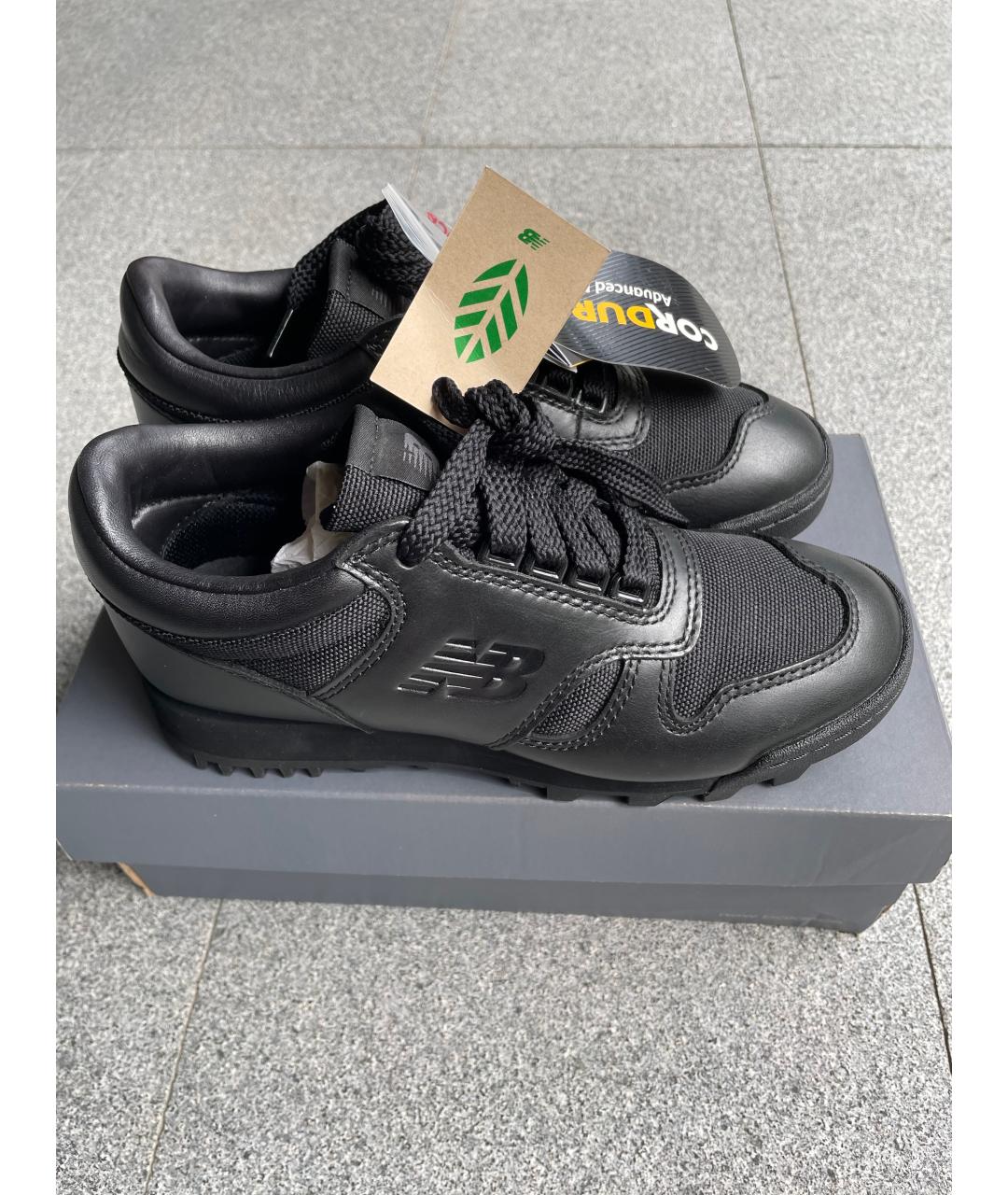 NEW BALANCE Черные кожаные кеды, фото 9