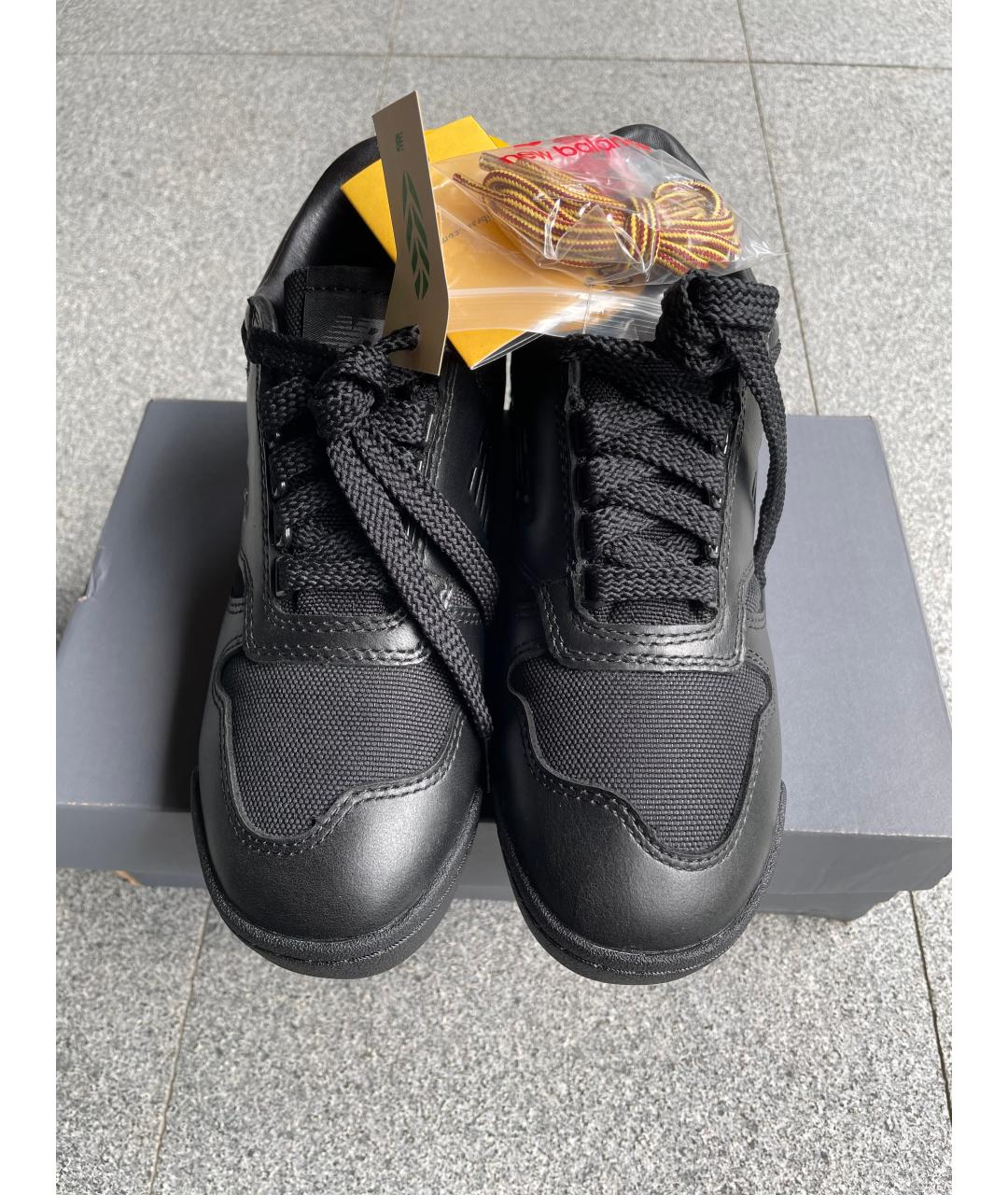 NEW BALANCE Черные кожаные кеды, фото 2