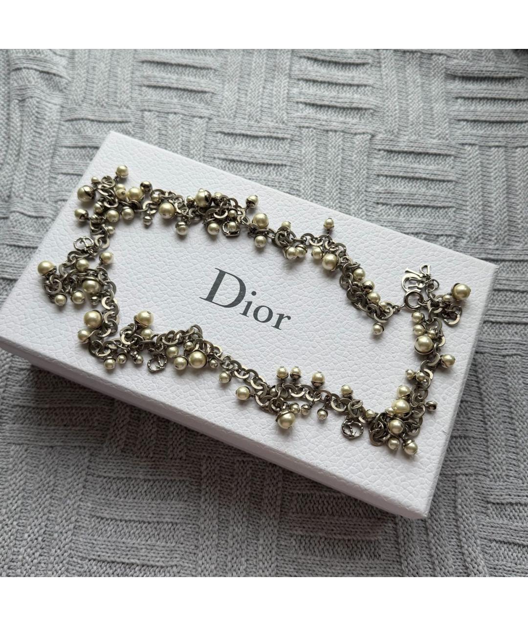 CHRISTIAN DIOR Серебряное колье, фото 2