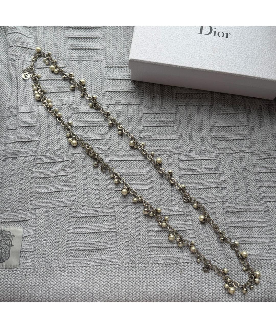CHRISTIAN DIOR Серебряное колье, фото 3