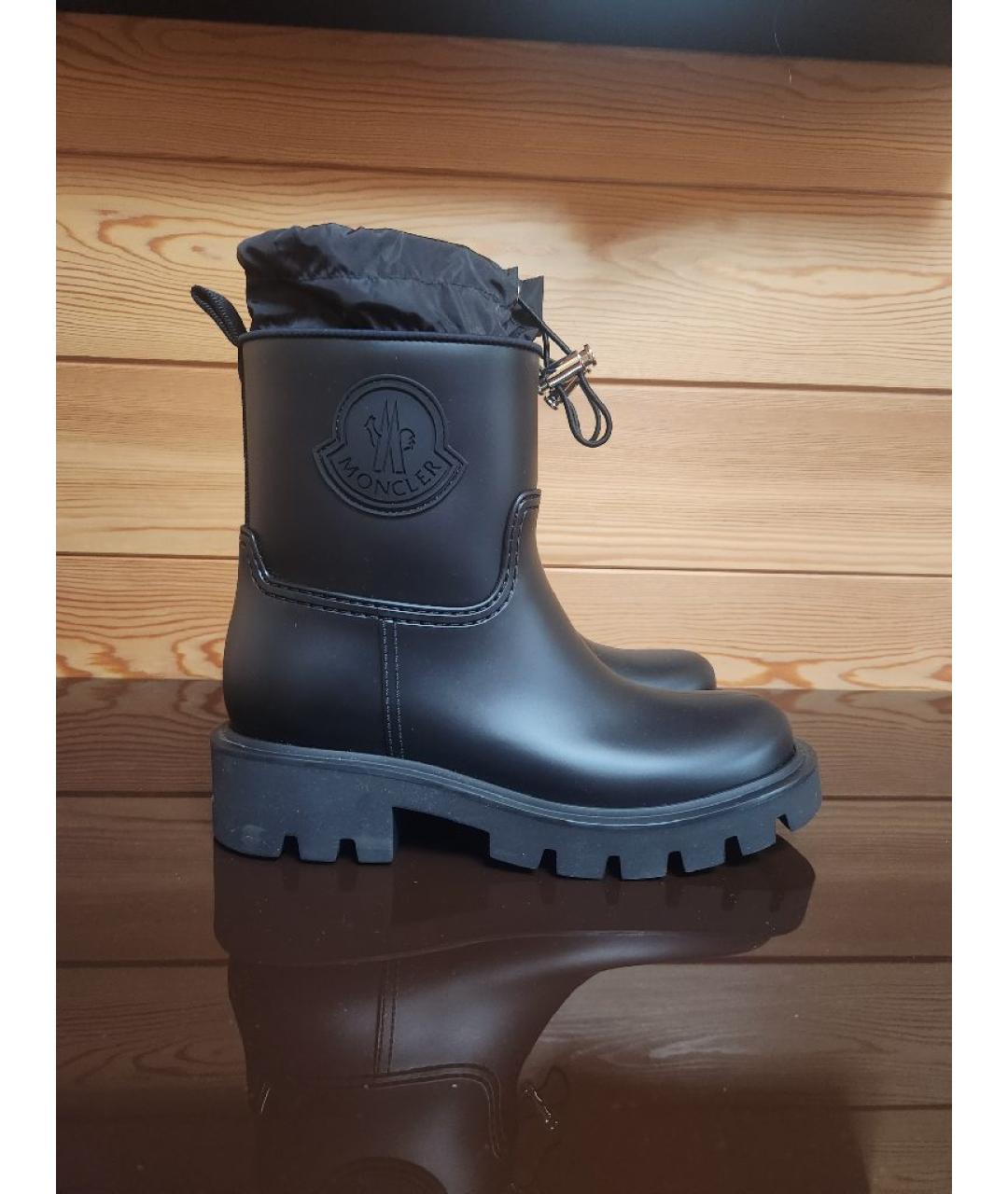 MONCLER Черные сапоги, фото 5