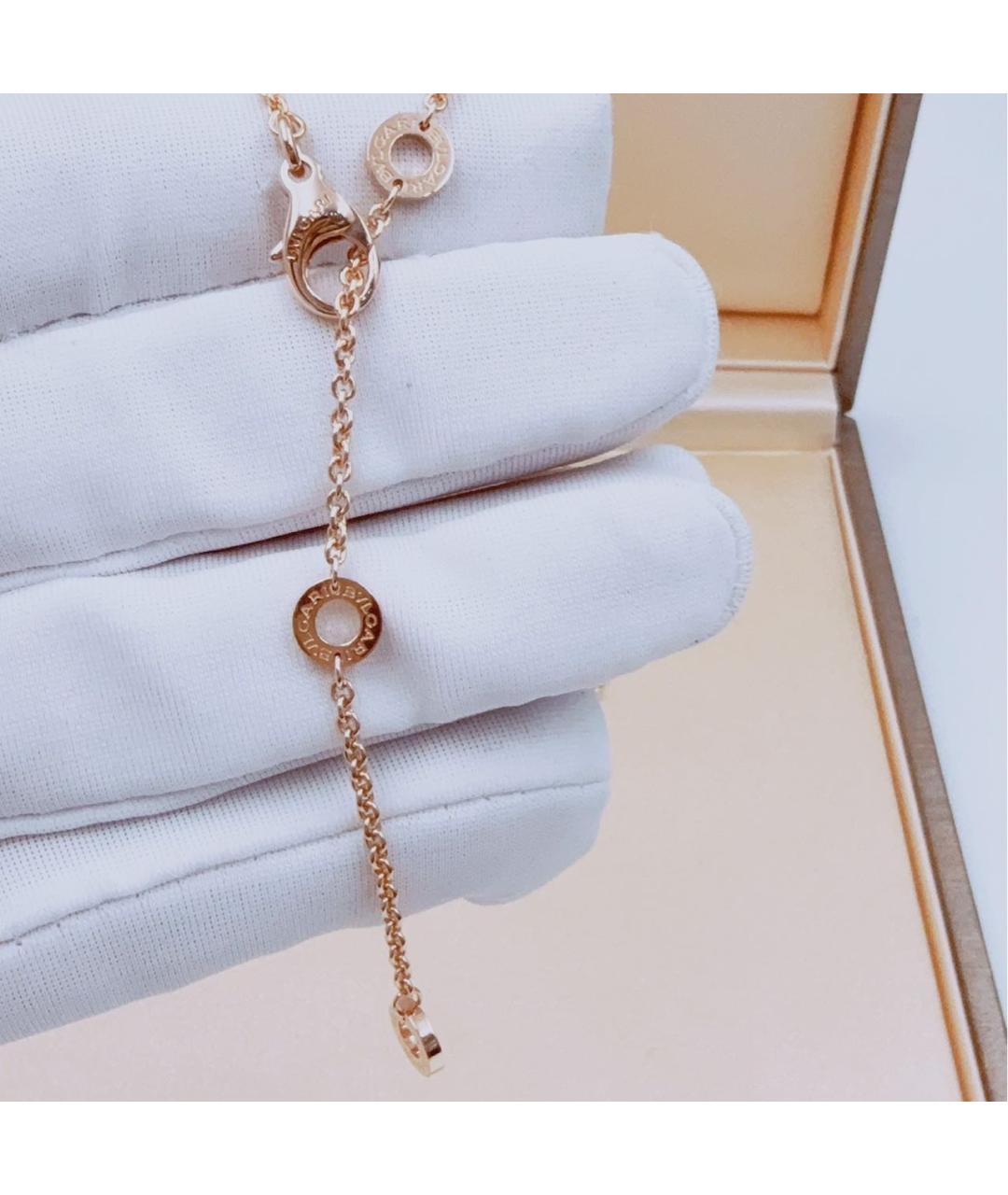 BVLGARI Белое колье из розового золота, фото 7