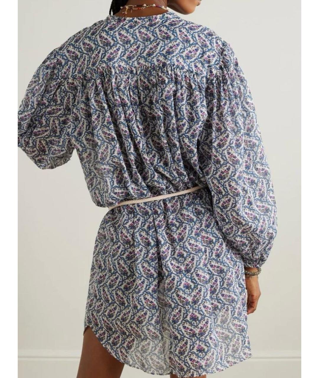 ISABEL MARANT ETOILE Мульти хлопковое повседневное платье, фото 8