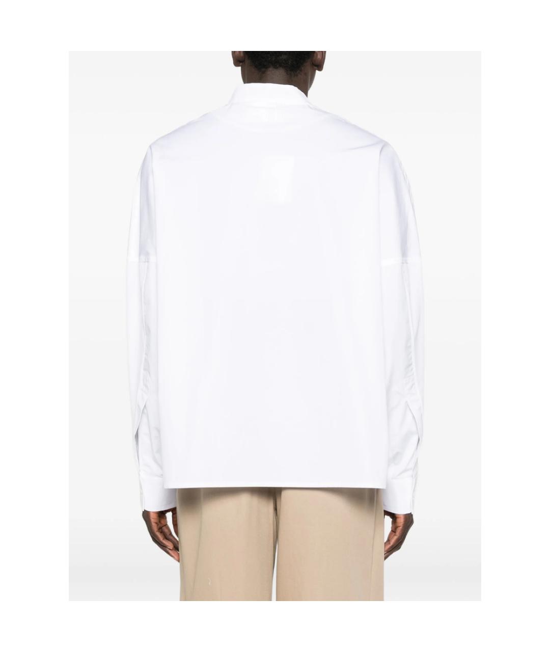 JACQUEMUS Белая хлопковая кэжуал рубашка, фото 3