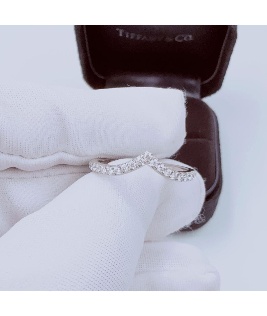 TIFFANY&CO Белое платиновое кольцо, фото 3