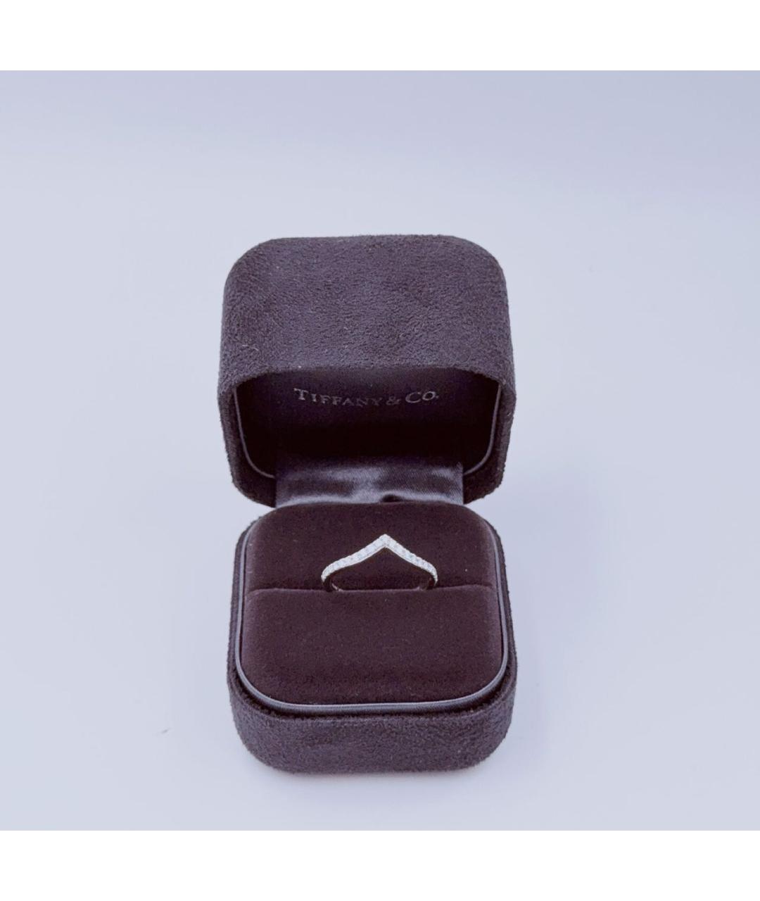 TIFFANY&CO Белое платиновое кольцо, фото 2