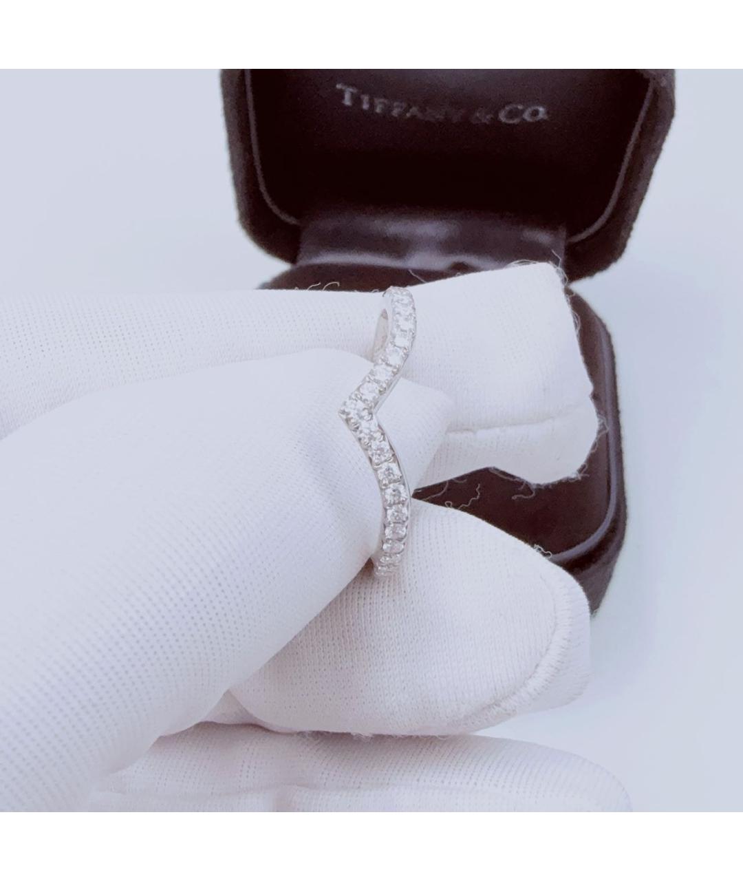 TIFFANY&CO Белое платиновое кольцо, фото 4