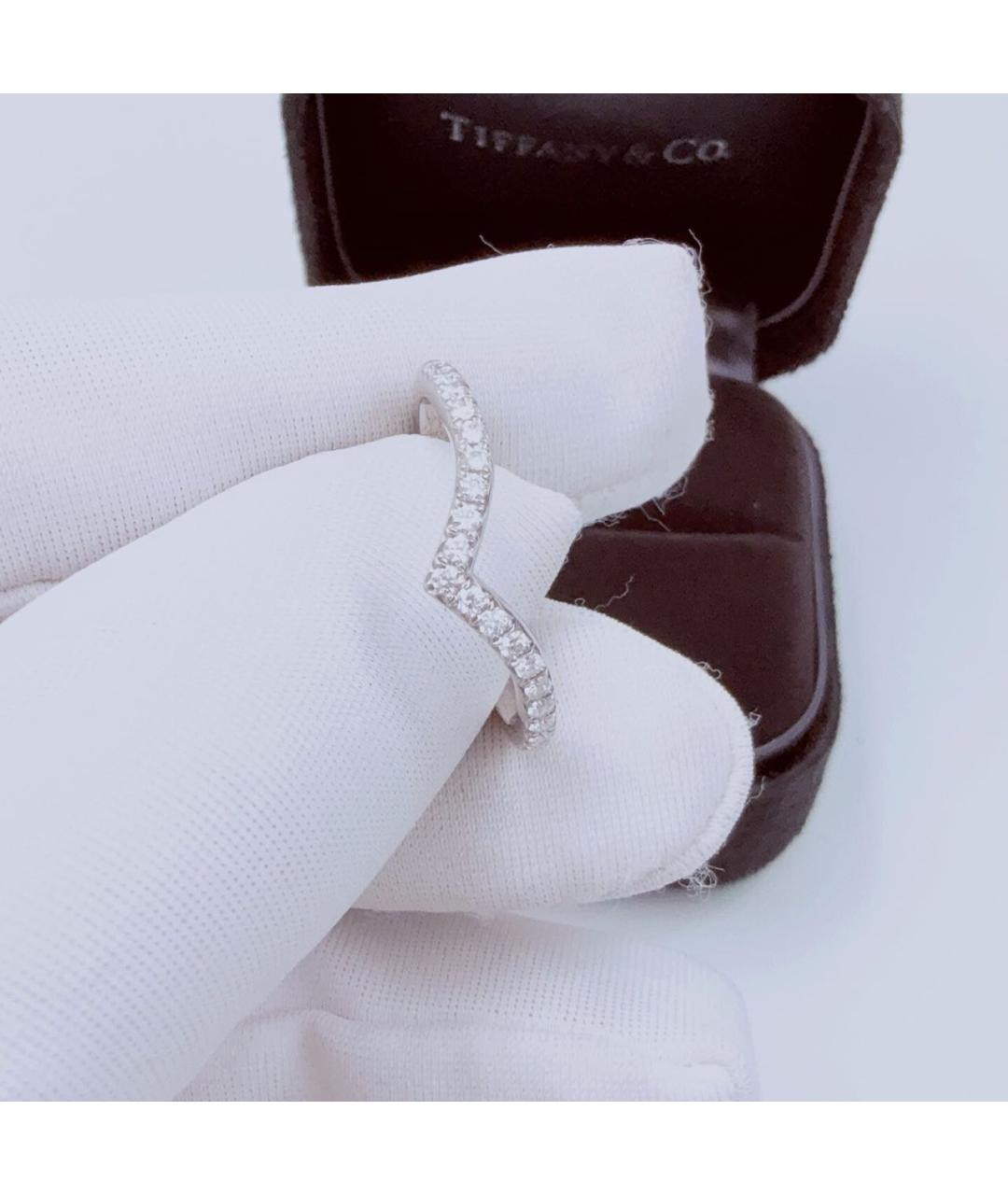 TIFFANY&CO Белое платиновое кольцо, фото 5