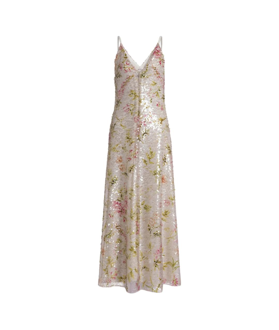 ALBERTA FERRETTI Мульти полиэстеровое вечернее платье, фото 1
