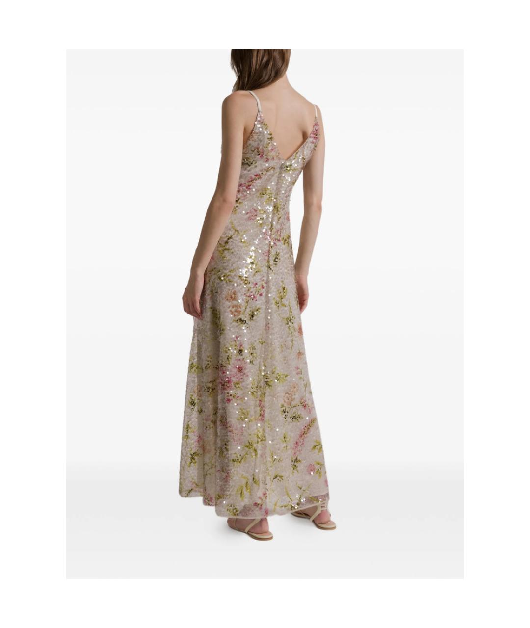 ALBERTA FERRETTI Мульти полиэстеровое вечернее платье, фото 3