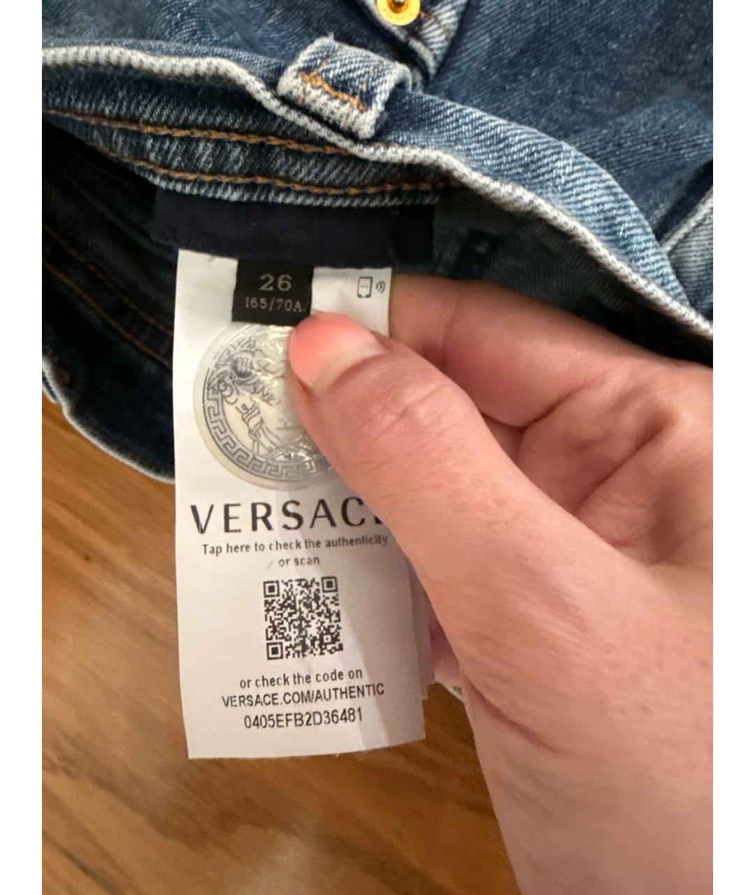 VERSACE Прямые джинсы, фото 3