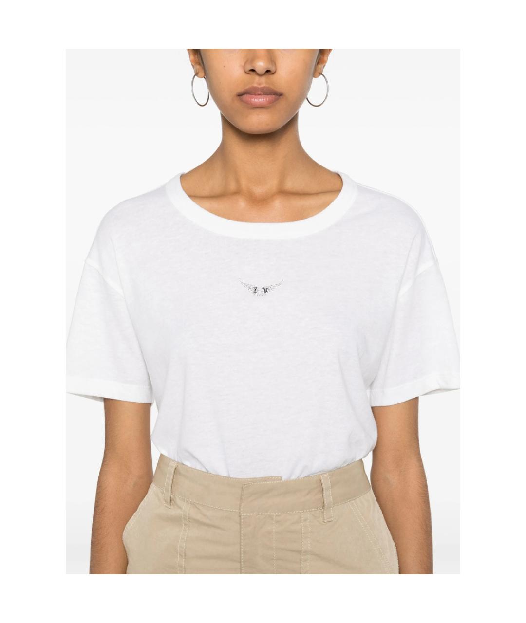 ZADIG & VOLTAIRE Белая полиэстеровая футболка, фото 2