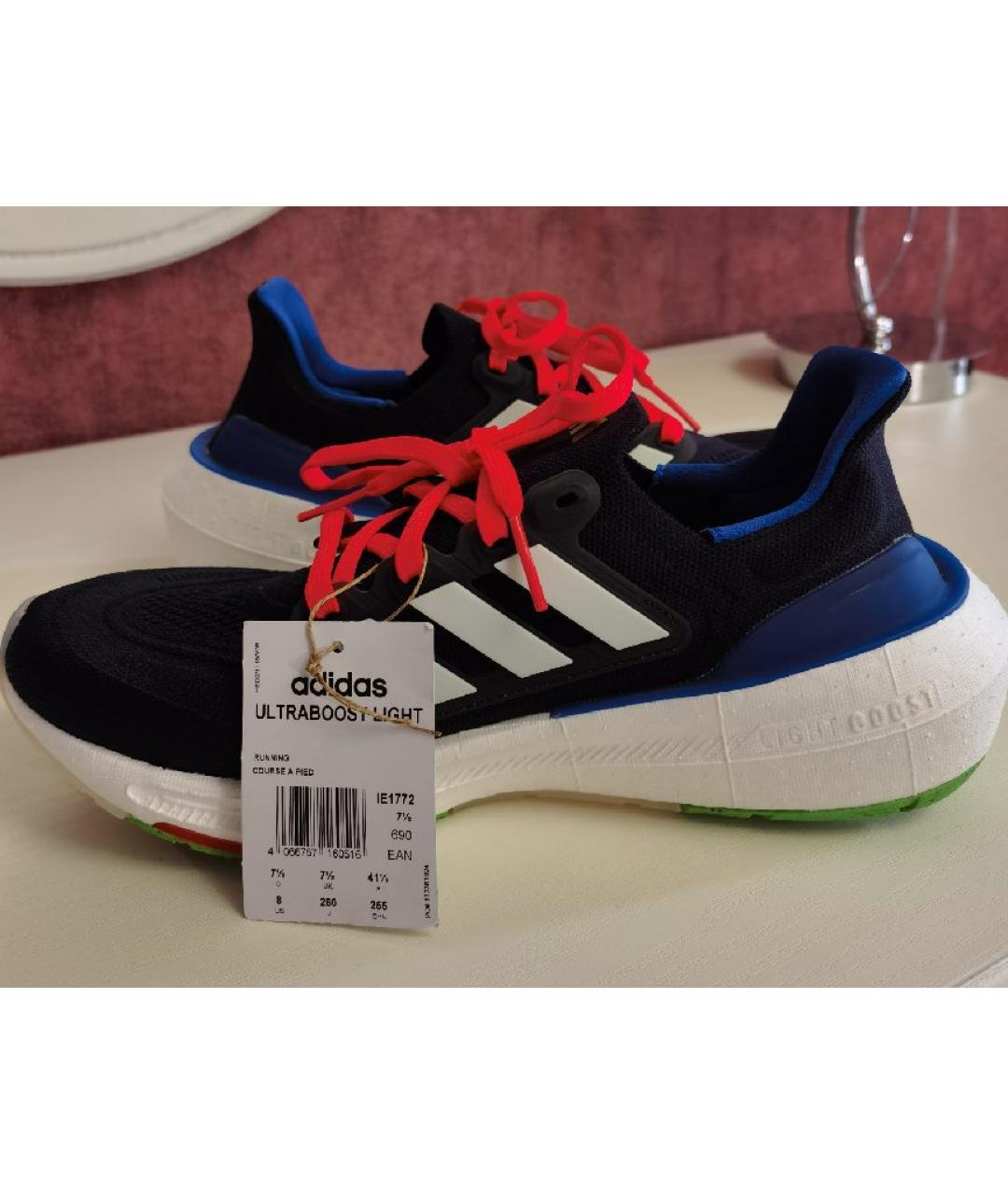 ADIDAS Темно-синие текстильные низкие кроссовки / кеды, фото 4