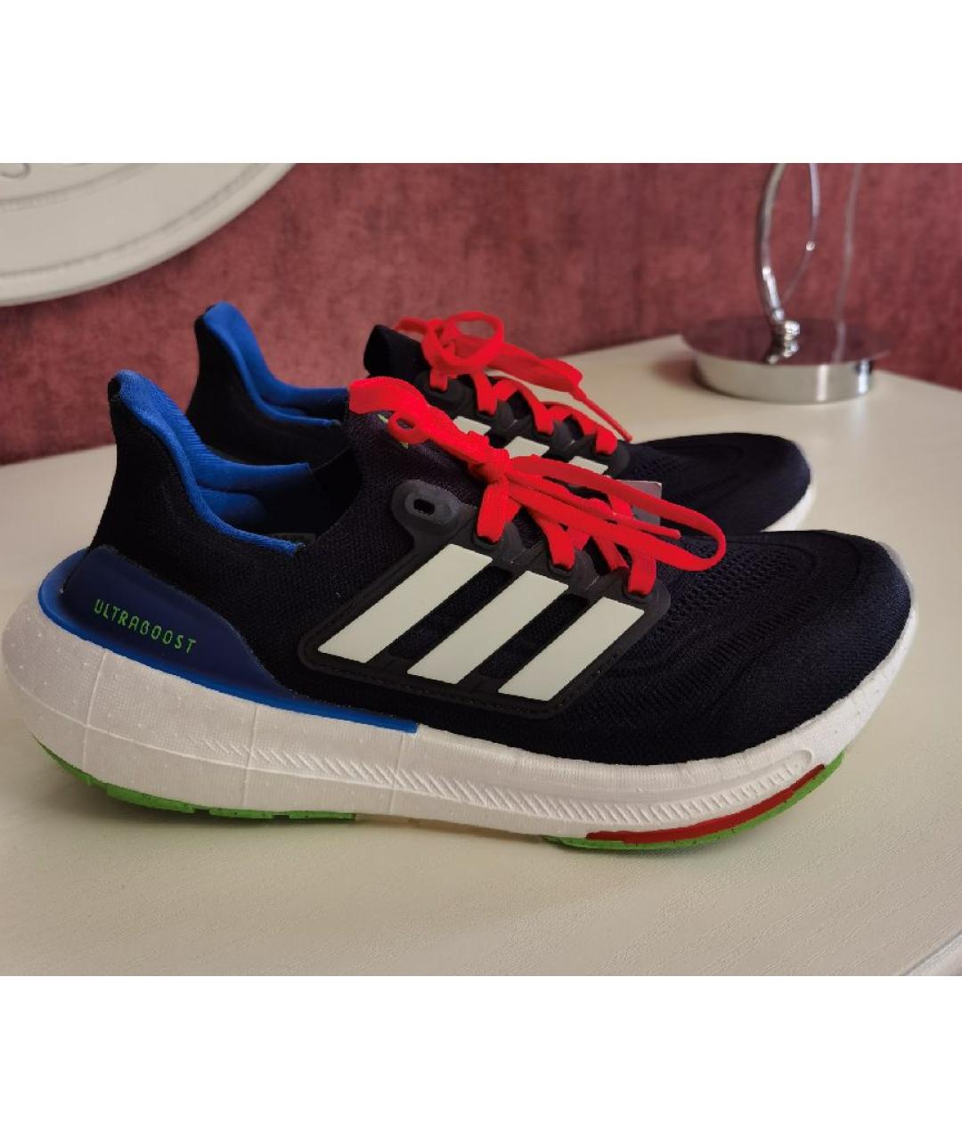 ADIDAS Темно-синие текстильные низкие кроссовки / кеды, фото 5