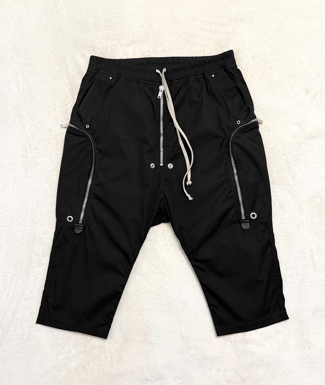 RICK OWENS Черные хлопковые прямые брюки, фото 3