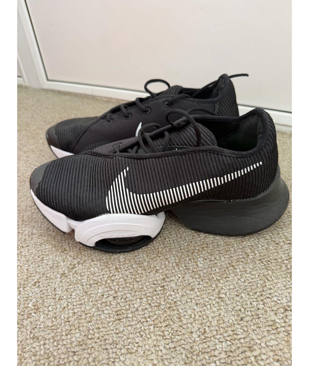 NIKE Черные текстильные кроссовки, фото 4
