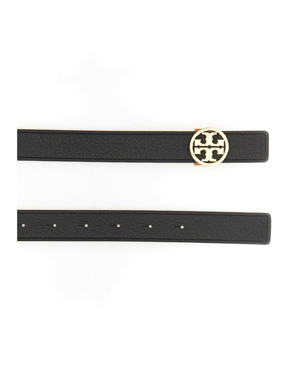 TORY BURCH Черный кожаный ремень, фото 3