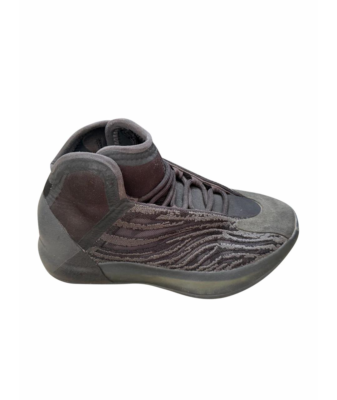 ADIDAS YEEZY Хаки замшевые кроссовки, фото 1