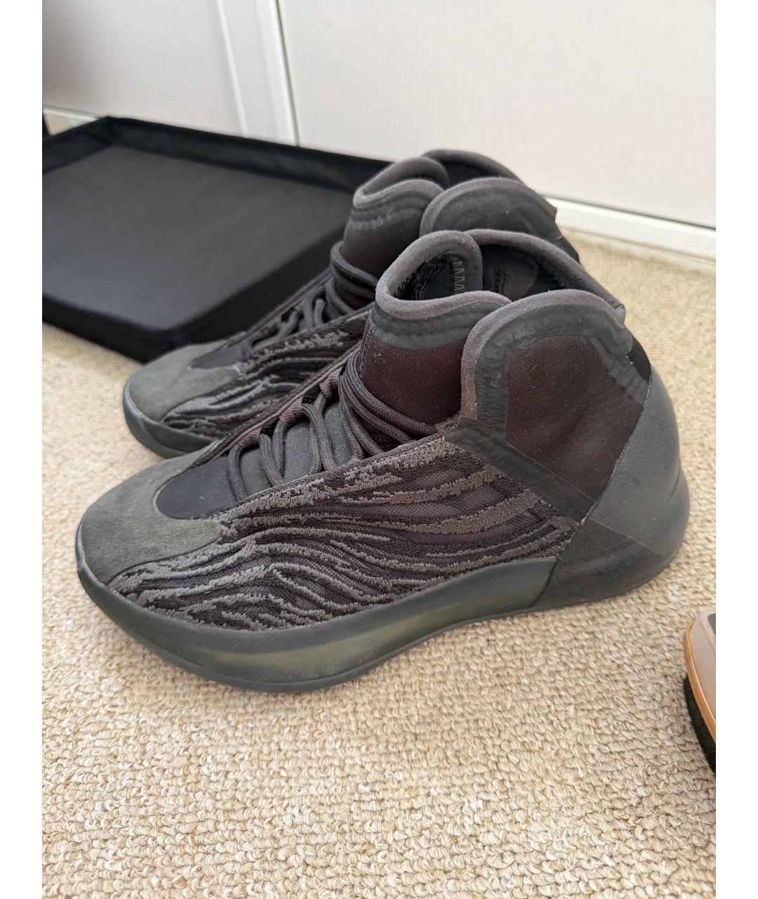ADIDAS YEEZY Хаки замшевые кроссовки, фото 4