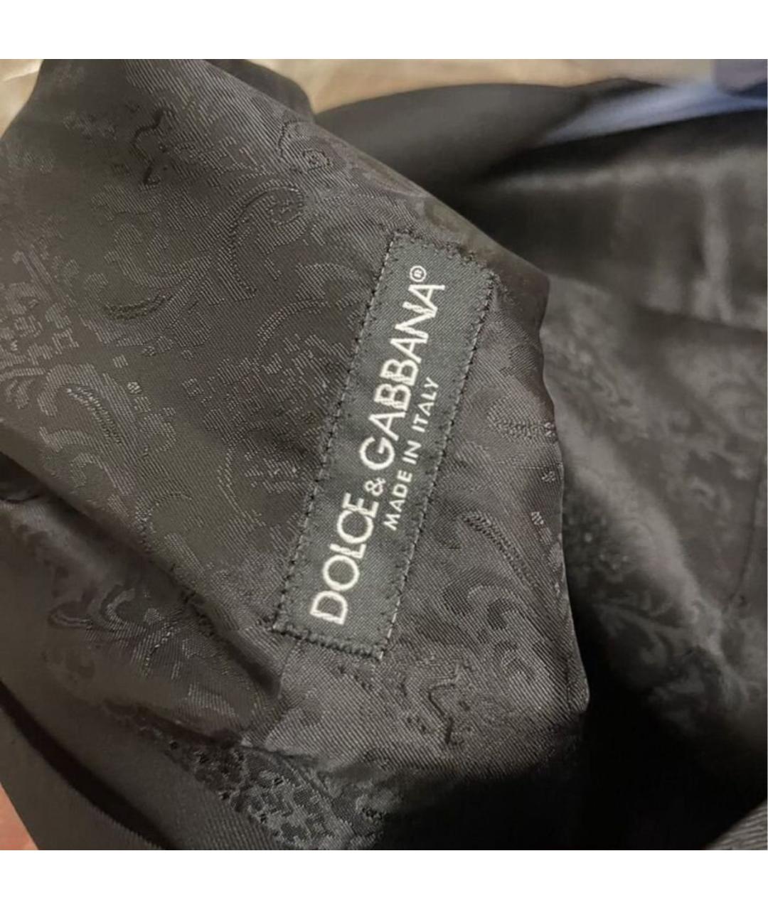 DOLCE&GABBANA Черный костюм-тройка, фото 8