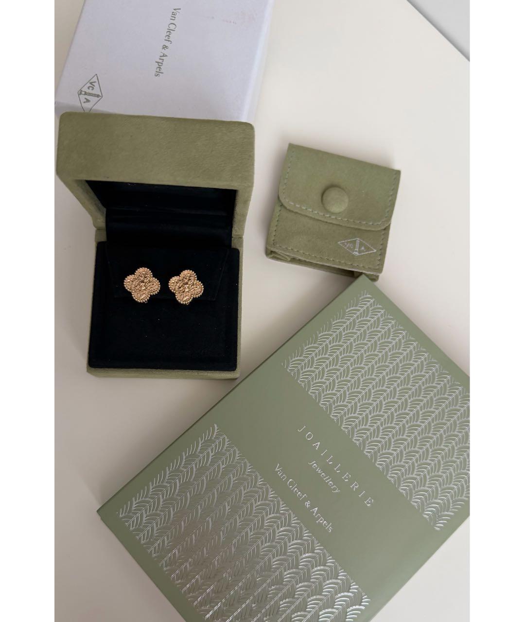 VAN CLEEF & ARPELS Золотые серьги из желтого золота, фото 4