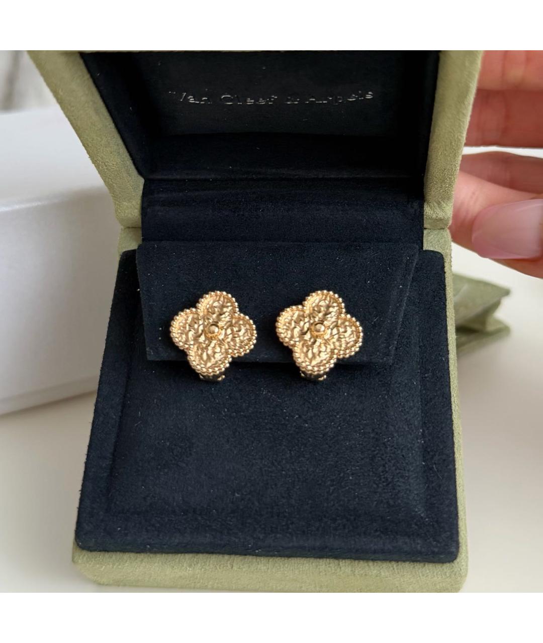 VAN CLEEF & ARPELS Золотые серьги из желтого золота, фото 7