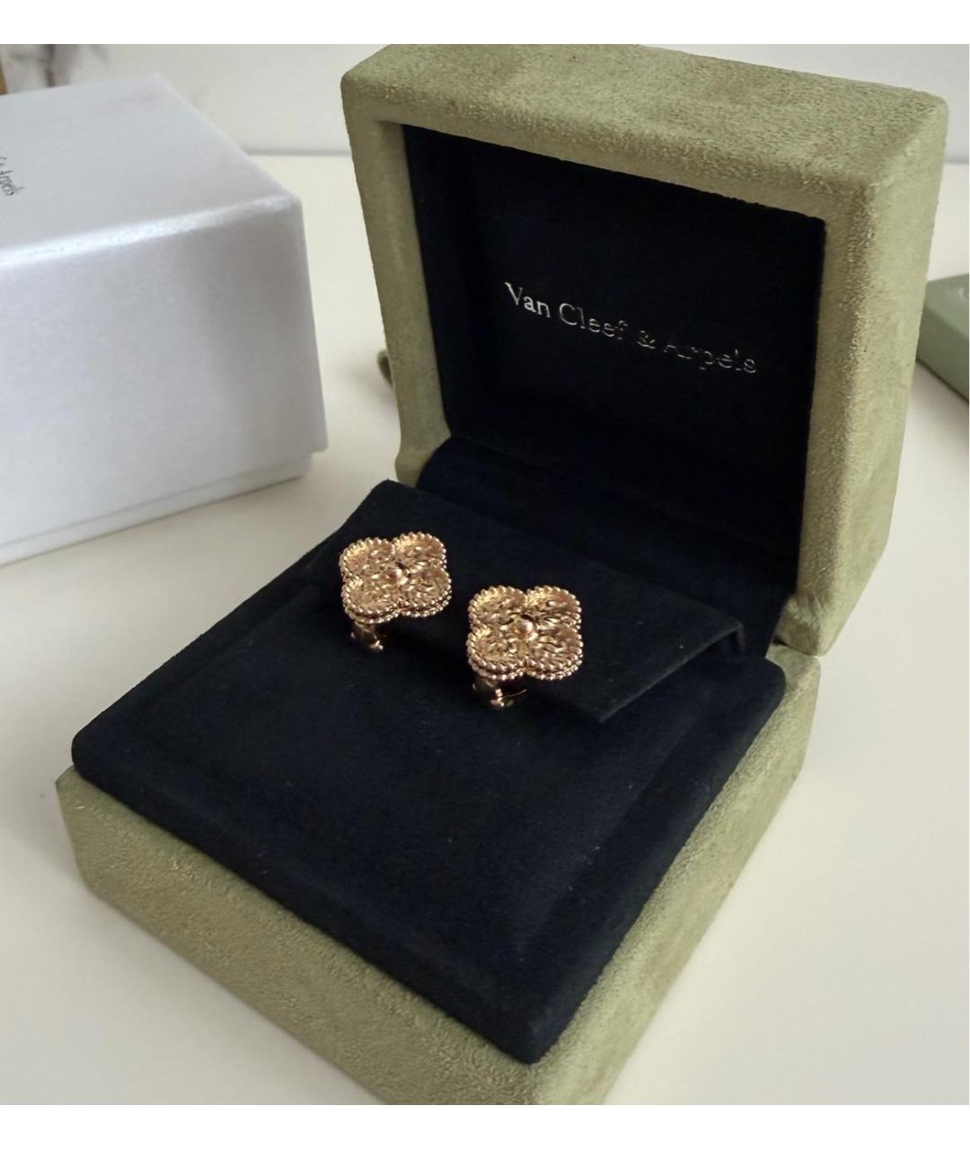 VAN CLEEF & ARPELS Золотые серьги из желтого золота, фото 6