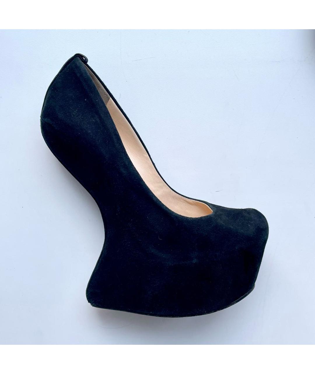 GIUSEPPE ZANOTTI DESIGN Черные замшевые туфли, фото 9