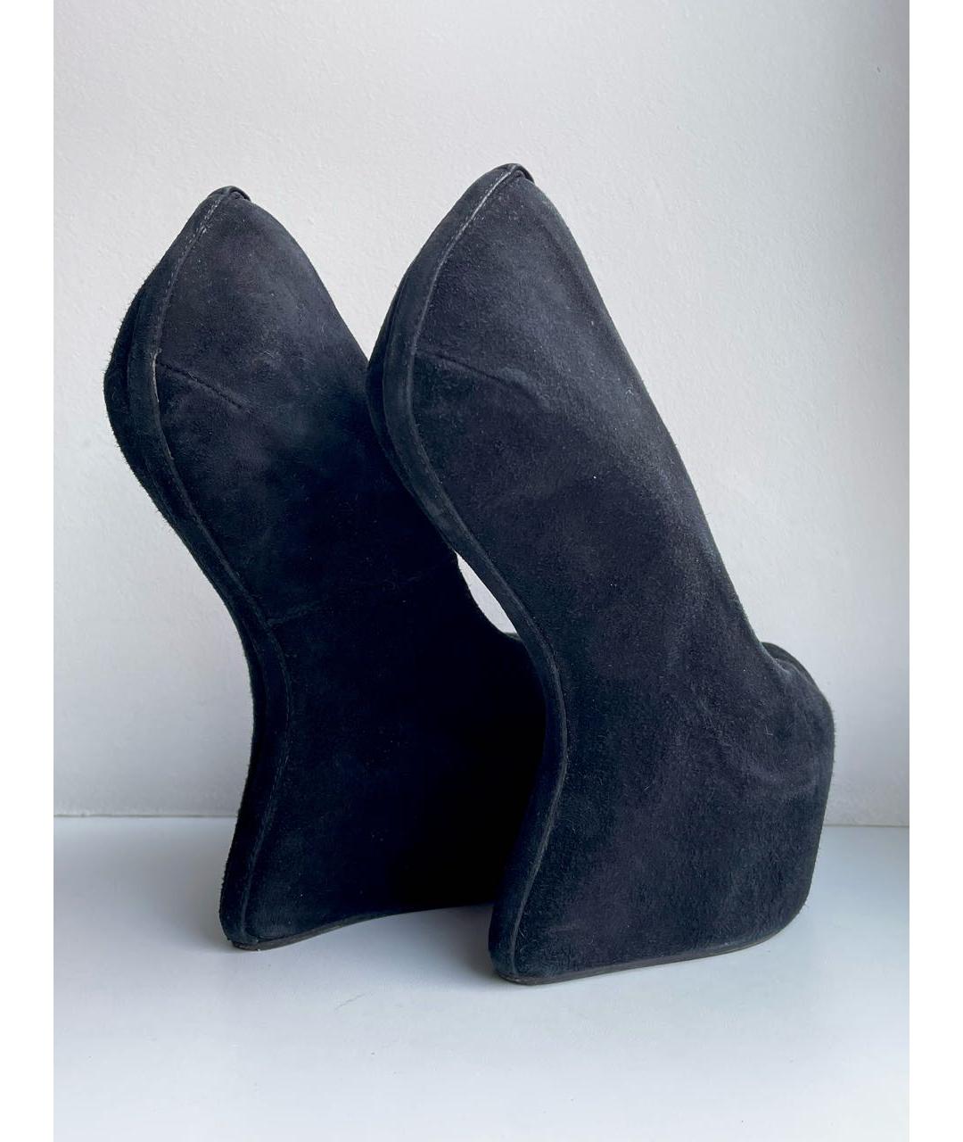 GIUSEPPE ZANOTTI DESIGN Черные замшевые туфли, фото 5