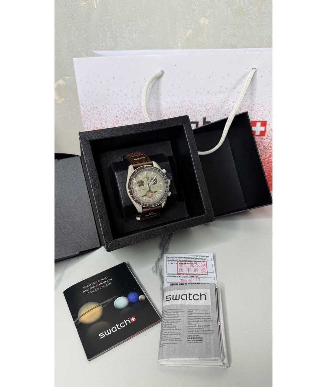 Swatch Коричневые часы, фото 4