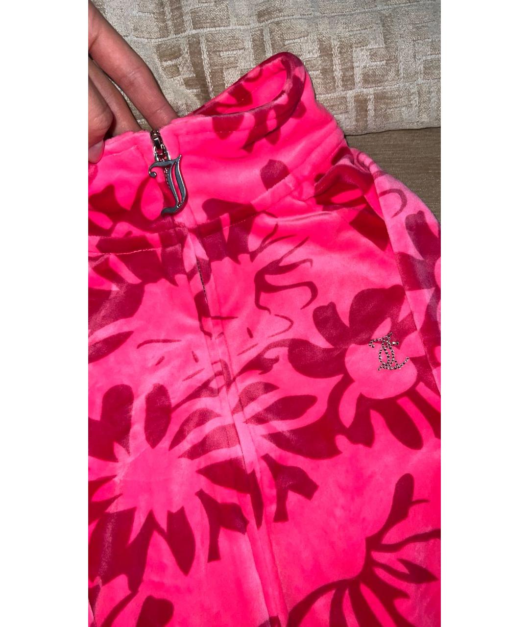 JUICY COUTURE Фуксия велюровый спортивные костюмы, фото 5