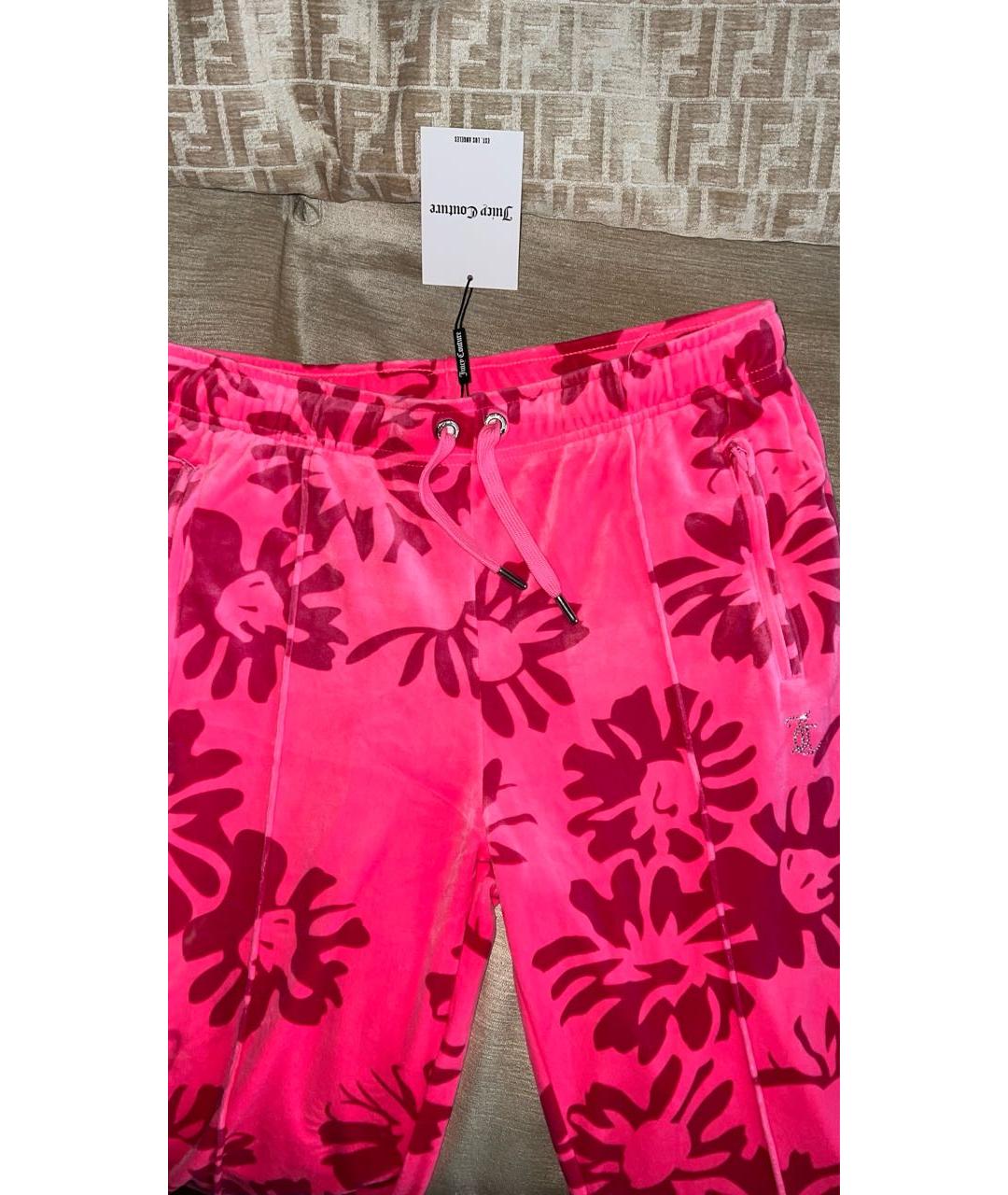 JUICY COUTURE Фуксия велюровый спортивные костюмы, фото 6