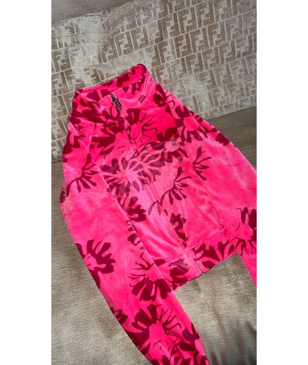 JUICY COUTURE Фуксия велюровый спортивные костюмы, фото 4