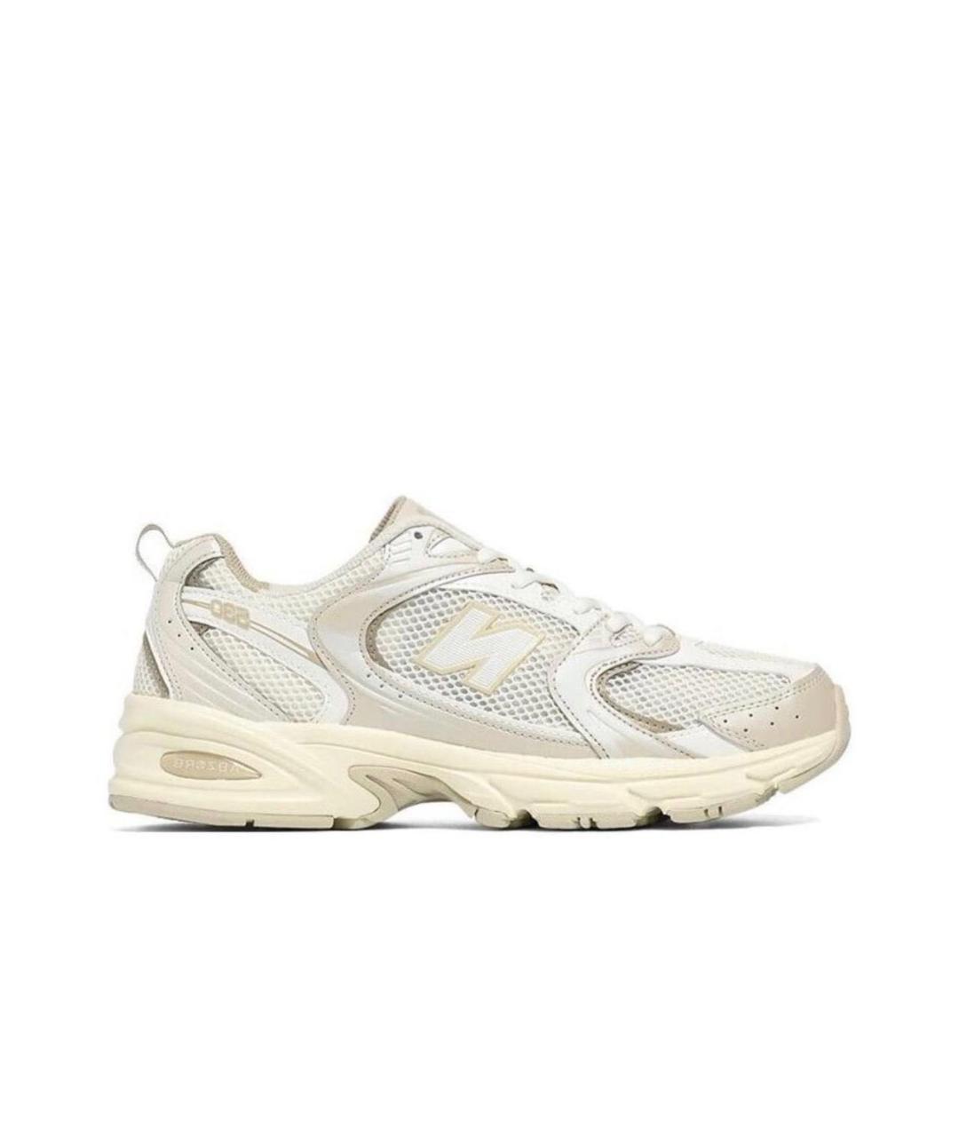 NEW BALANCE Бежевые кожаные кроссовки, фото 4