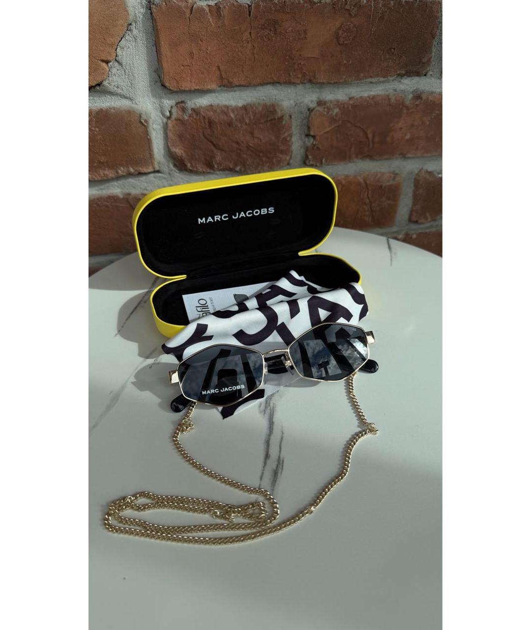 MARC JACOBS Черные металлические солнцезащитные очки, фото 5