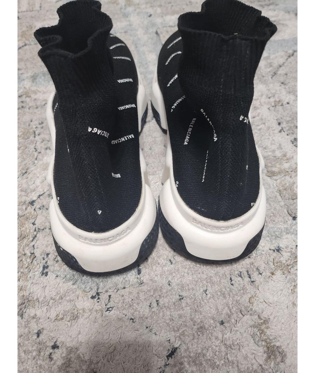 BALENCIAGA Черные текстильные кроссовки, фото 2
