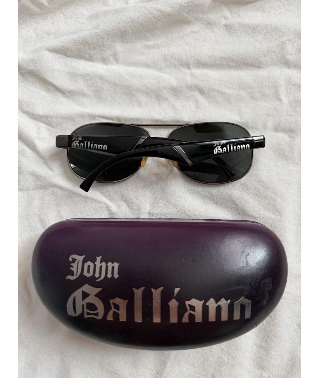 JOHN GALLIANO Черные солнцезащитные очки, фото 5