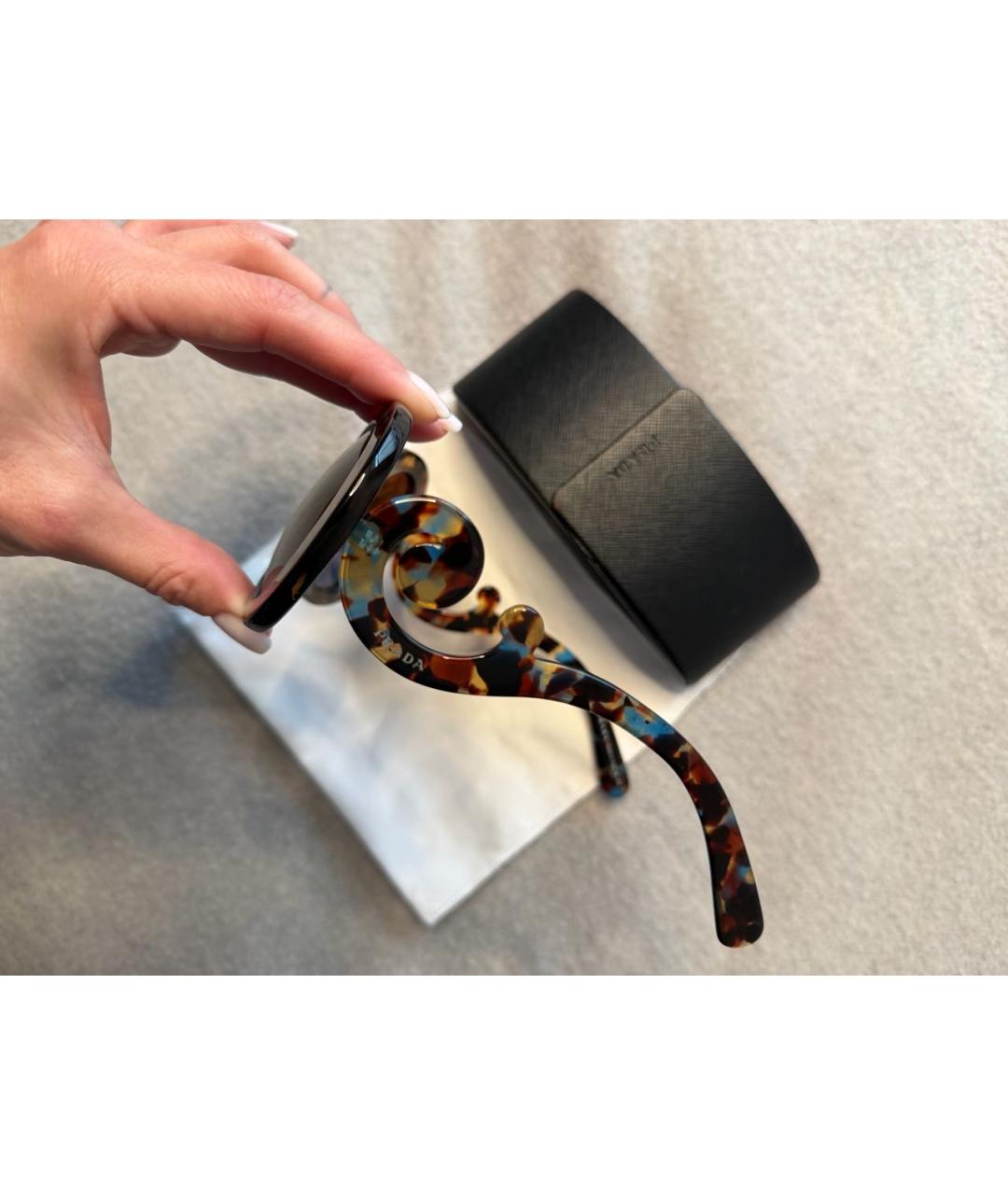 PRADA Мульти пластиковые солнцезащитные очки, фото 2