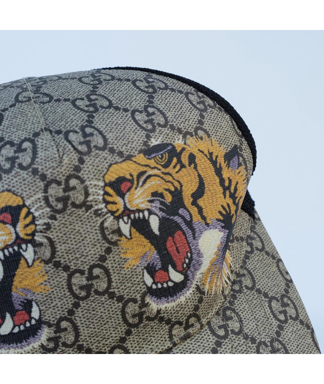 GUCCI Коричневая хлопковая кепка, фото 6