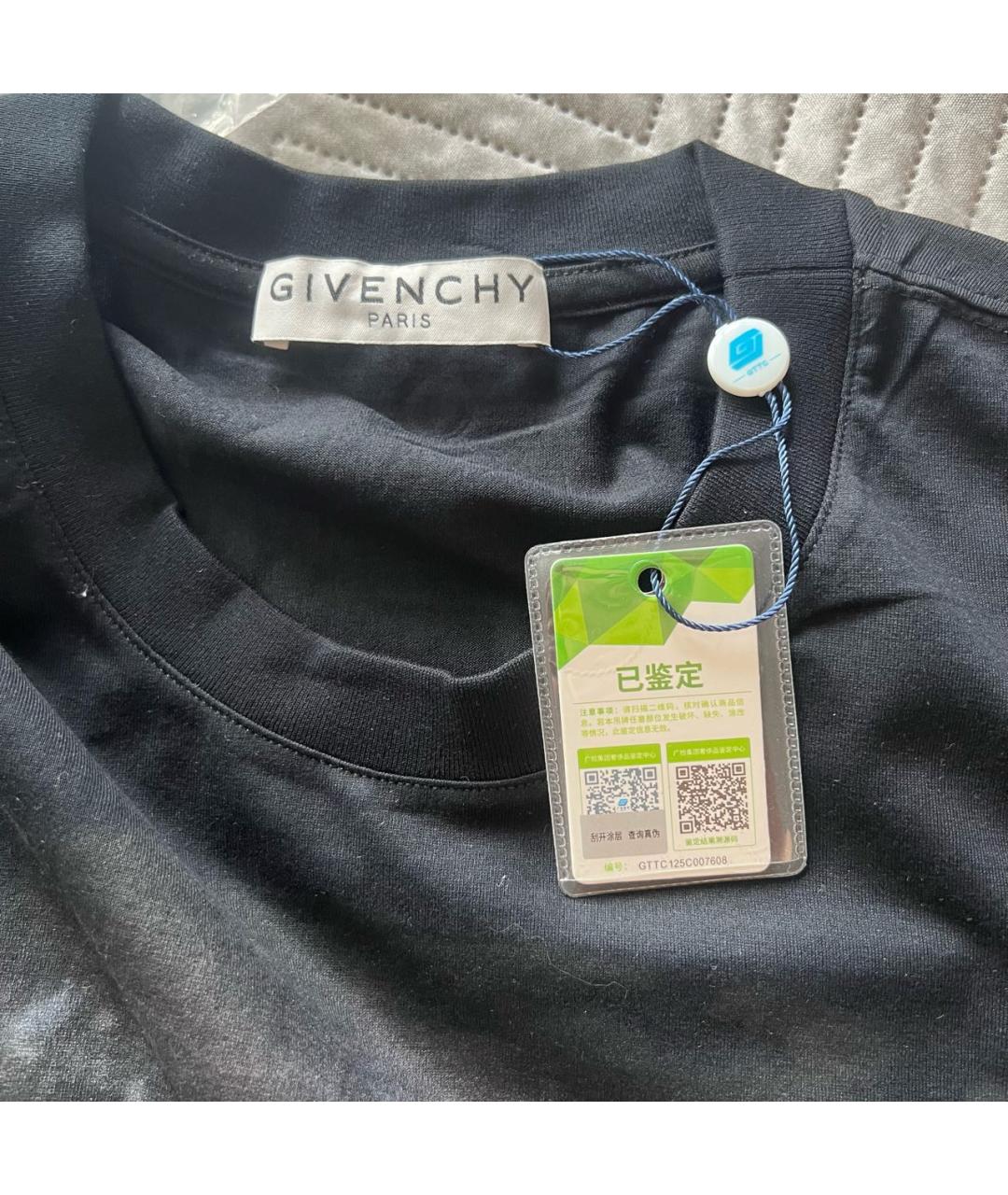 GIVENCHY Черная хлопковая футболка, фото 3