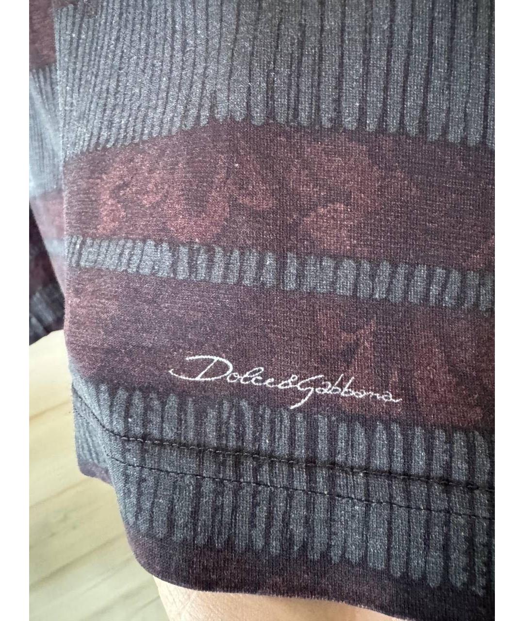 DOLCE&GABBANA Темно-синий хлопковый джемпер / свитер, фото 5