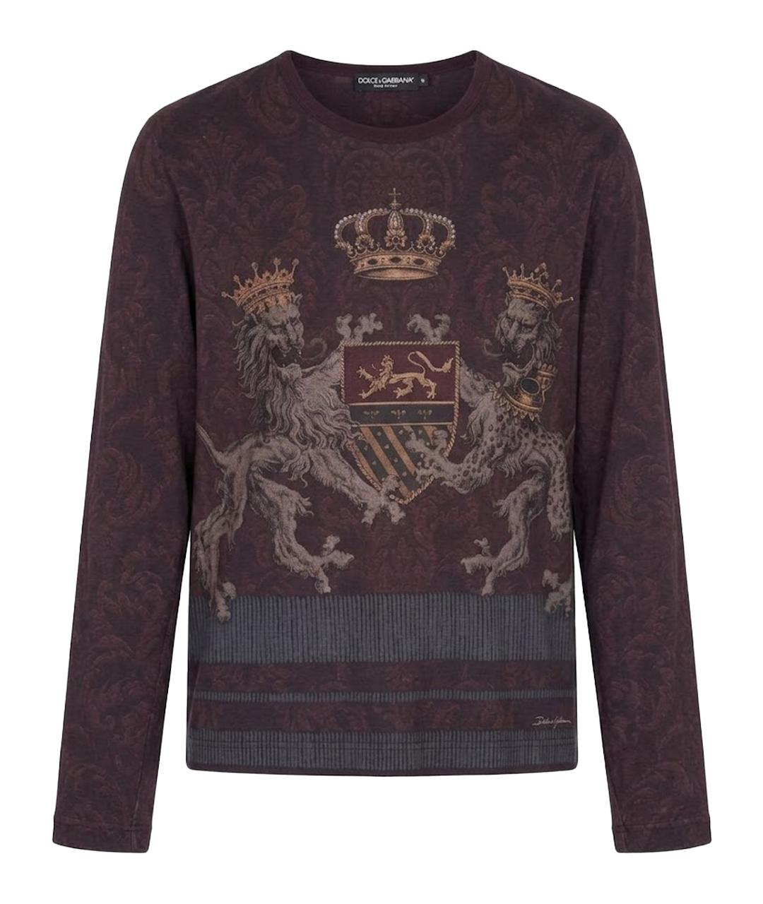 DOLCE&GABBANA Темно-синий хлопковый джемпер / свитер, фото 1