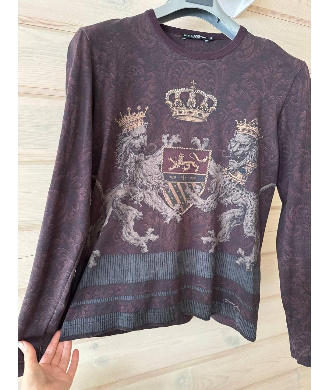 DOLCE&GABBANA Темно-синий хлопковый джемпер / свитер, фото 7