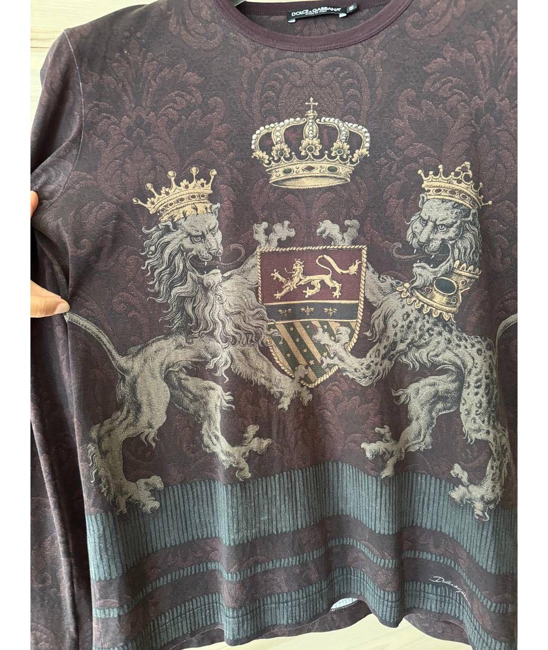 DOLCE&GABBANA Темно-синий хлопковый джемпер / свитер, фото 2
