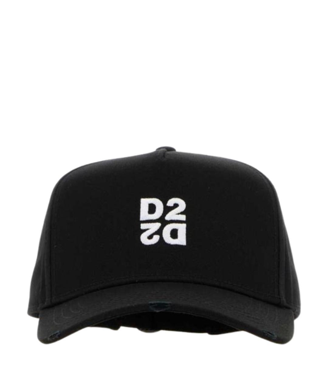 DSQUARED2 Черная хлопковая кепка/бейсболка, фото 1